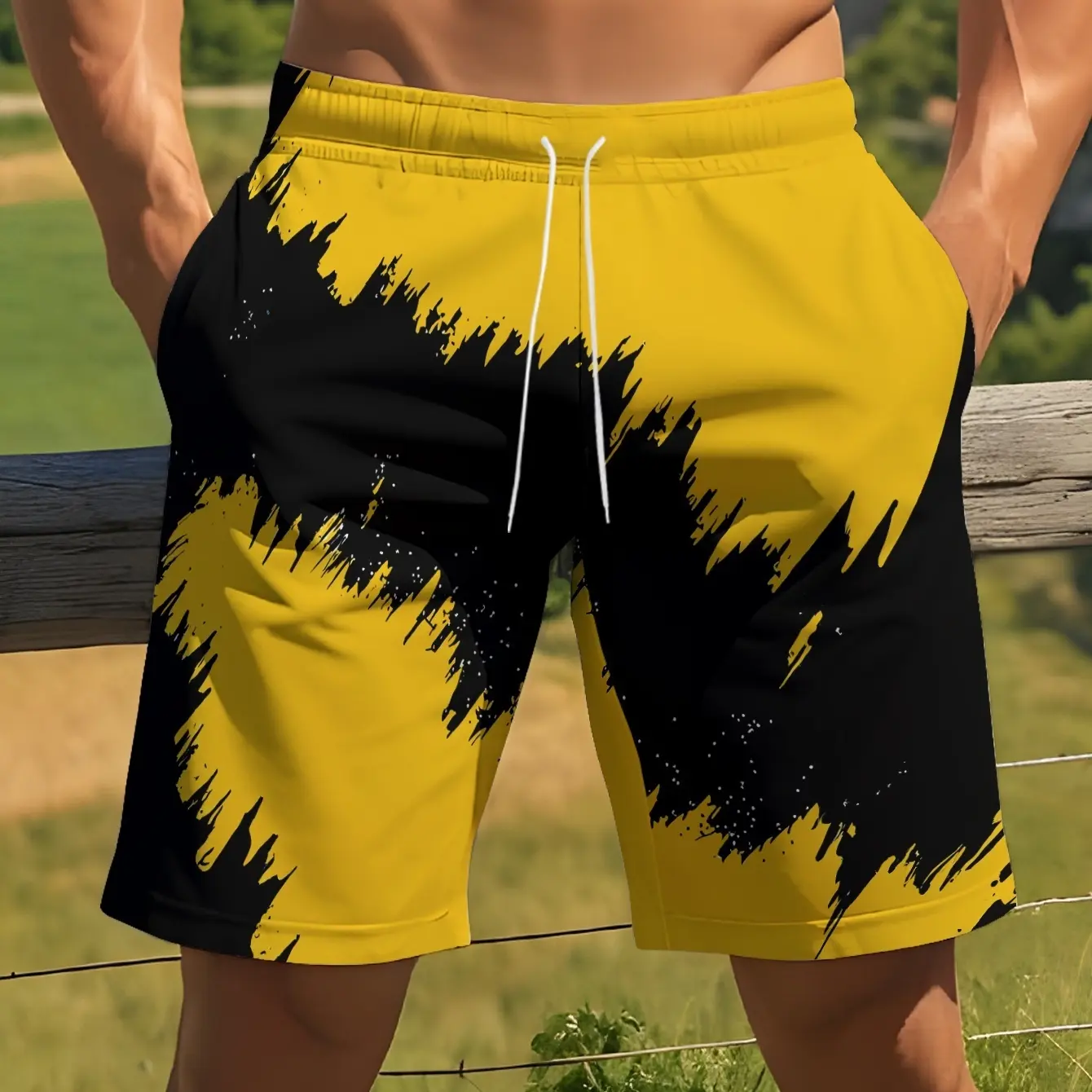 Printed Casual Chic Beach Shorts Surf Shorts
