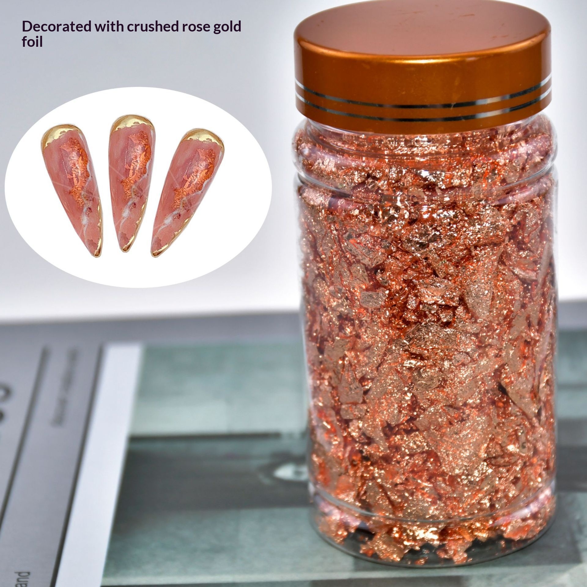 Artistic Nail Art Gold Foil Fragment Decoration