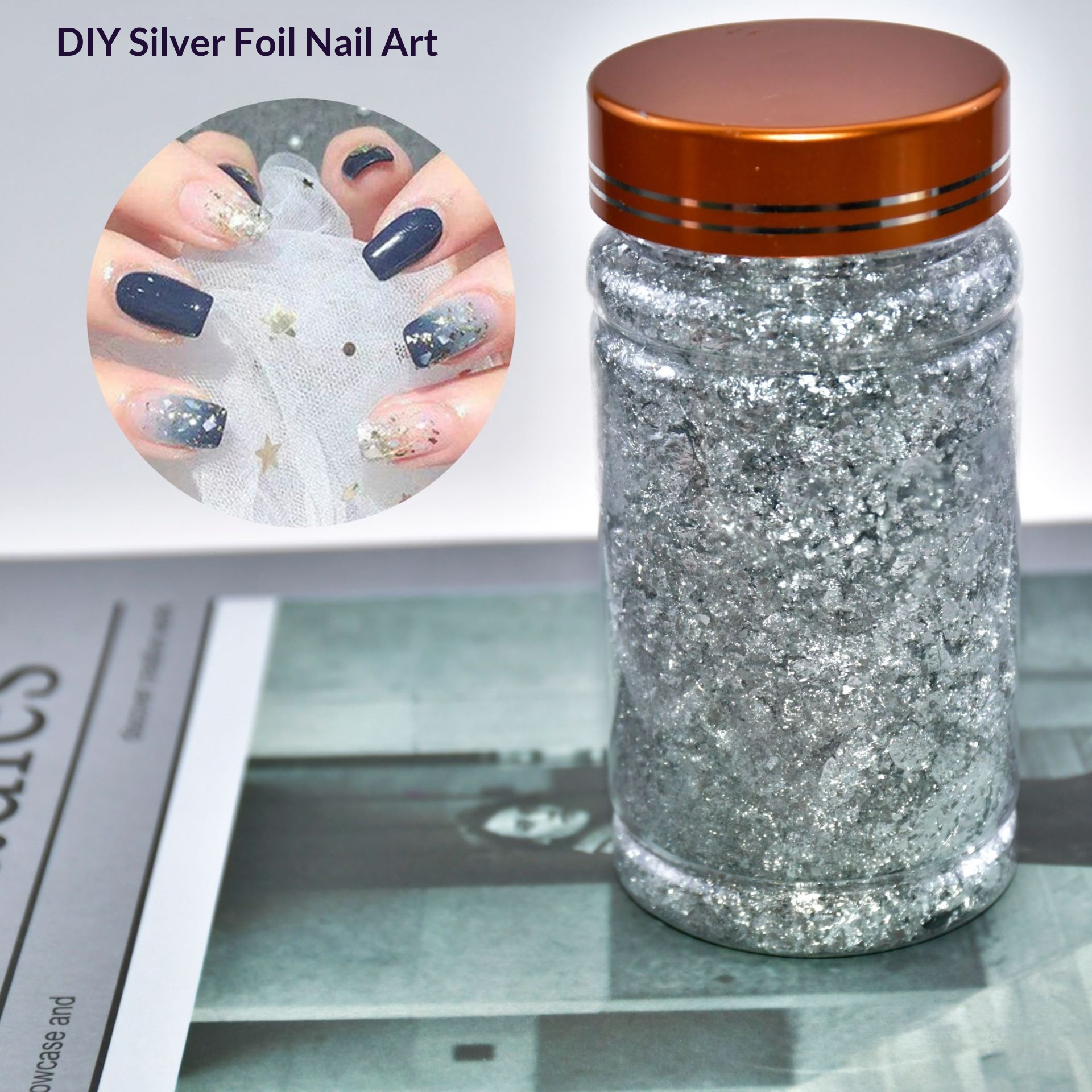 Artistic Nail Art Gold Foil Fragment Decoration
