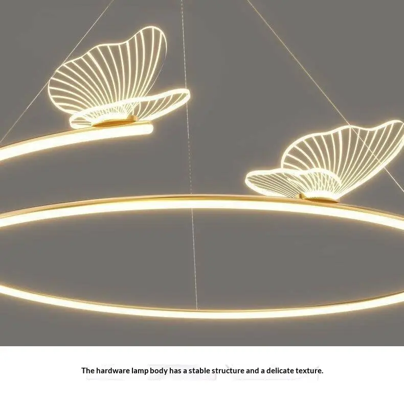 Minimalist Multi-head Pendant LED Dining Room Chandelier With Aluminum Frame And ABS Lampshade