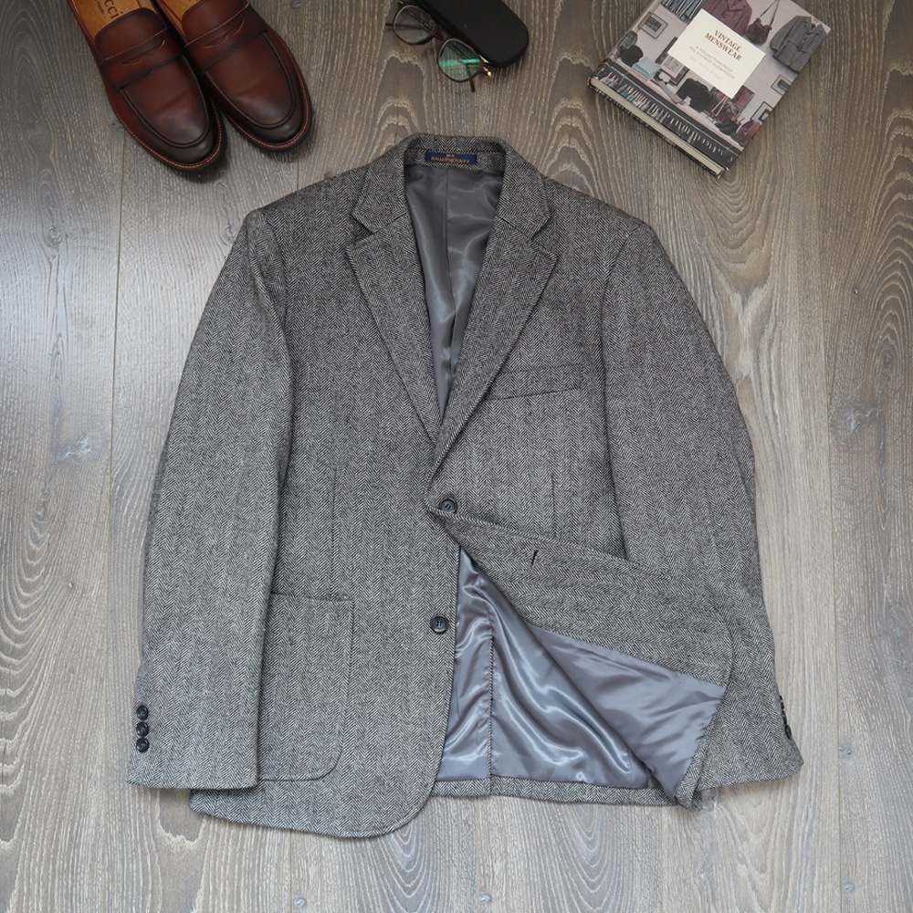 Herringbone Casual Mens Suit And Leisure Jacket