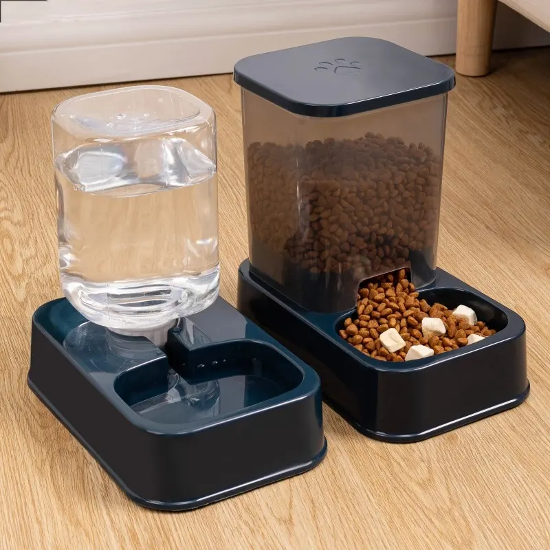 Cat Dog Bowl Food And Water Dispenser