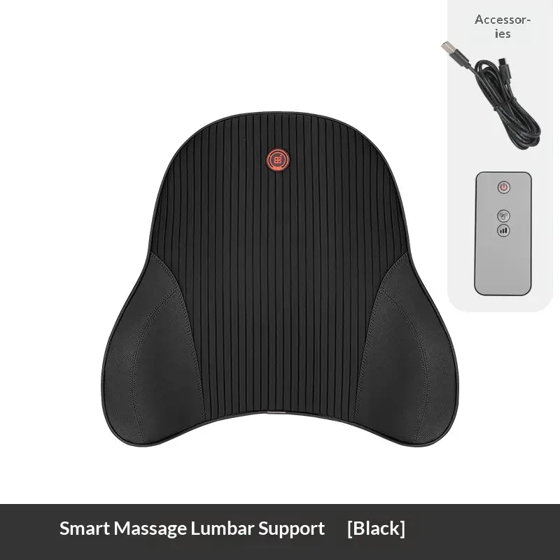 Car Headrest Electric Massage Lumbar Support Cushion