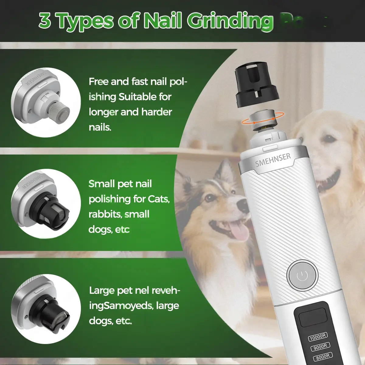 High-speed LED Dual-light Fully Automatic Pet Nail Clipper