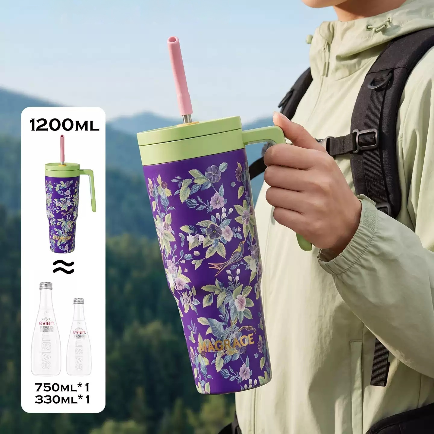Large-Capacity Stainless Steel Car Cooler And Thermos Mug