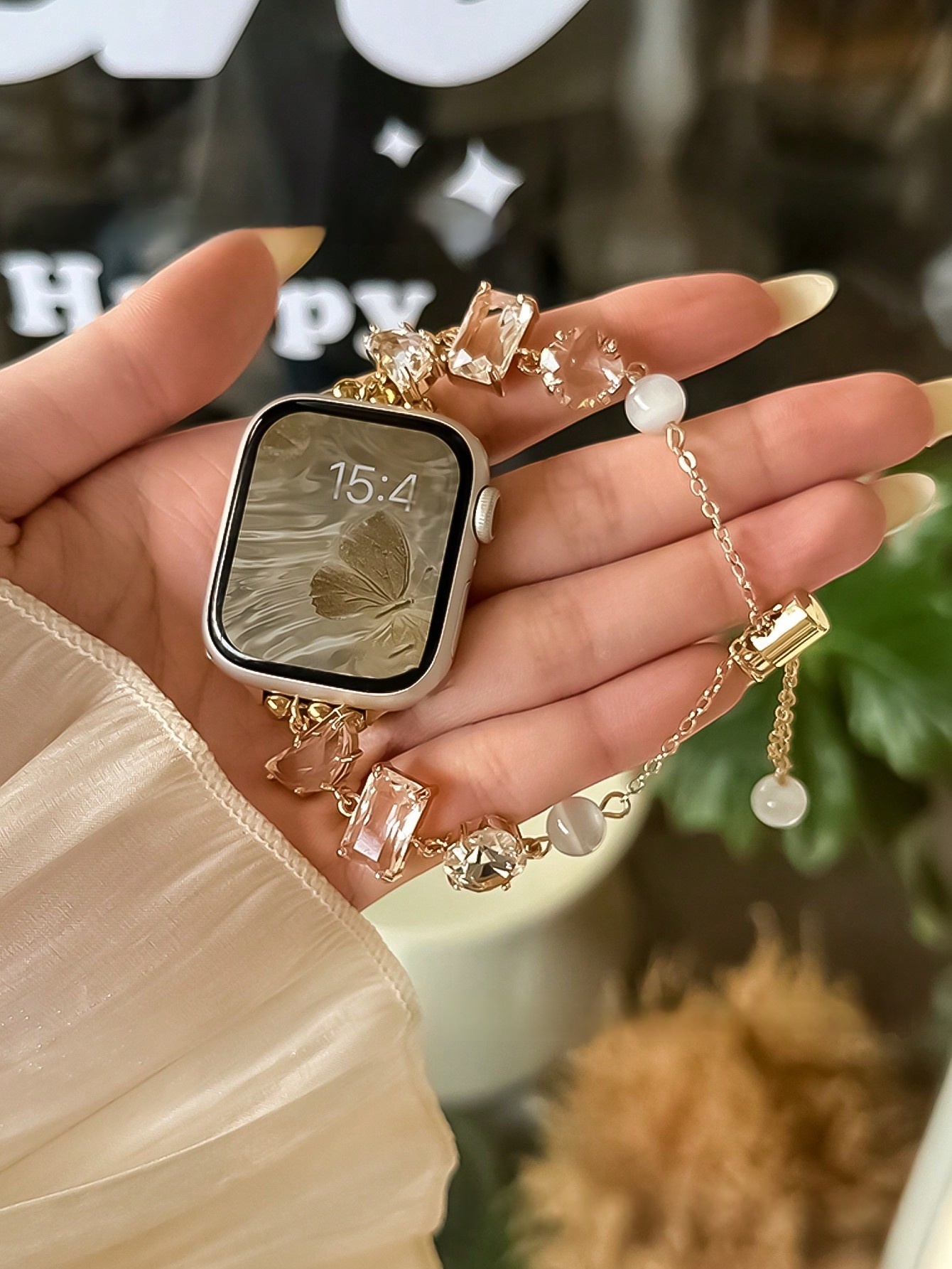New Gemstone Chain Watch Strap