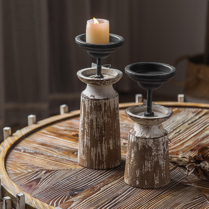 Prop Foreign Trade Candlestick Base Antique-style Ornament