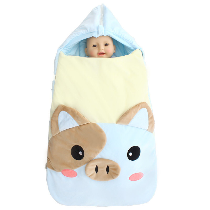 Embracing Autumn And Winter Thick Baby Anti-kick Blanket For Going Out Sleeping Bag — foto 4