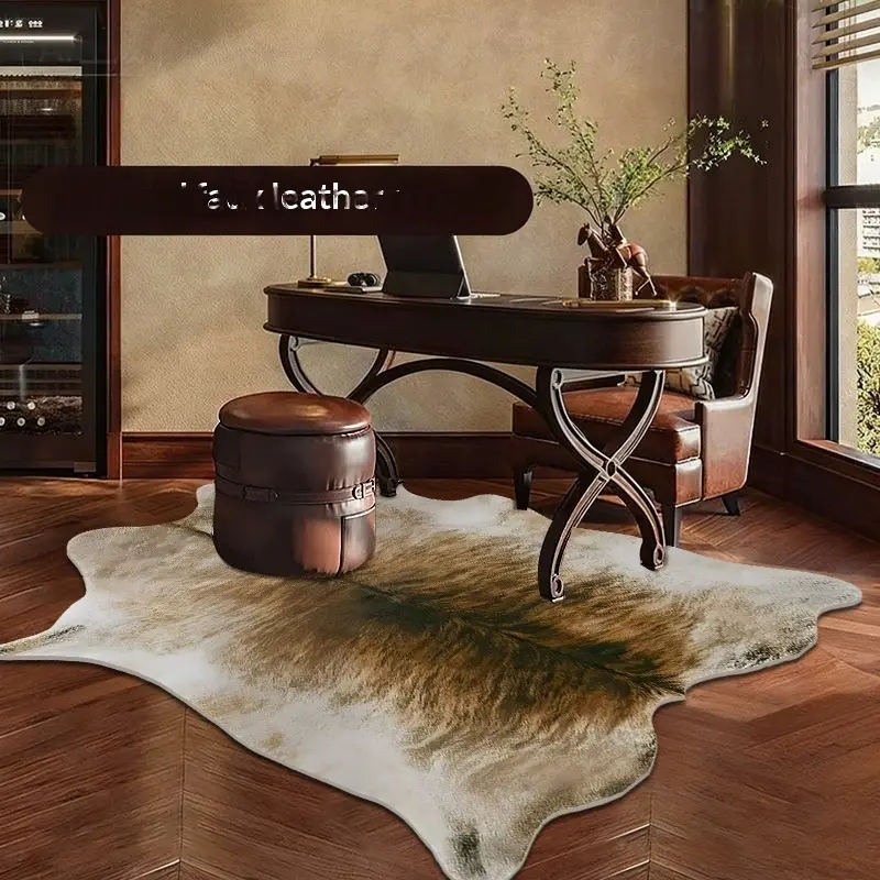 Animal Skin Pattern Soft Living Room Non Slip Rug