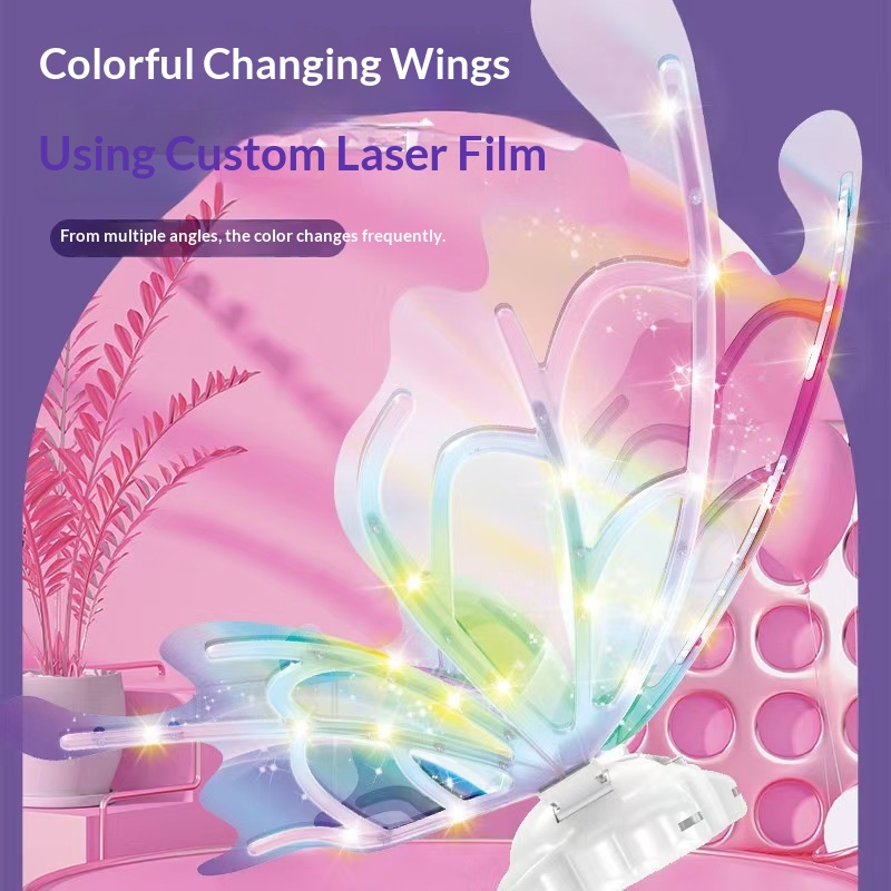 Childrens Glowing Back Accessory Butterfly Wings