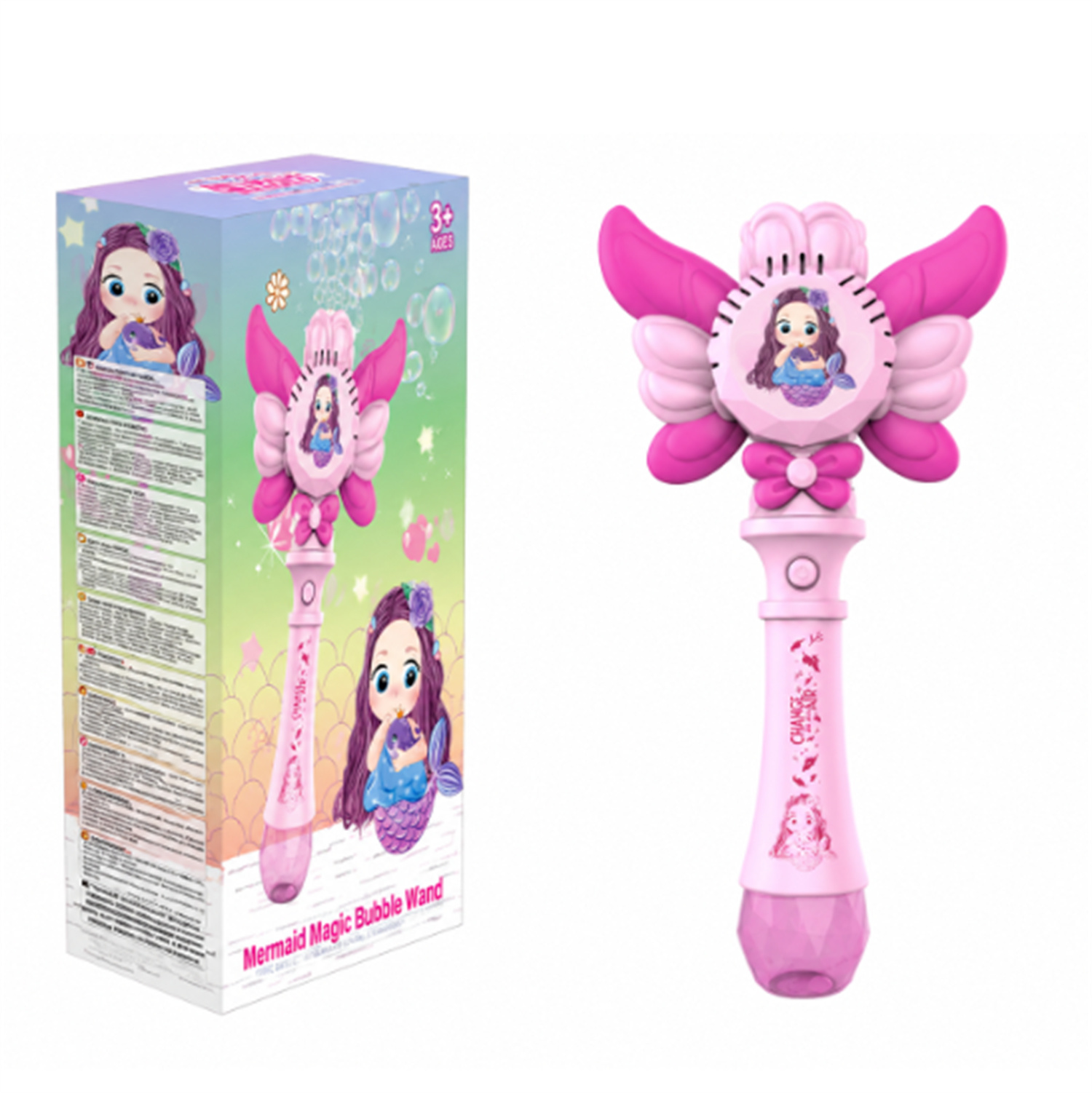 Mermaid Magic Wand Bubble Machine