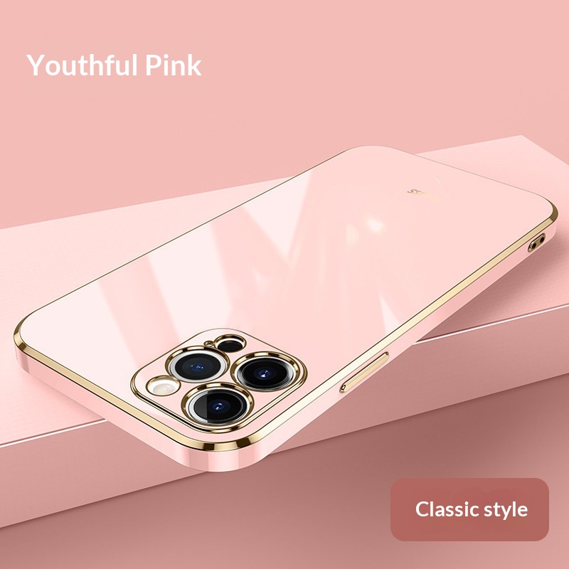 Electroplated Silicone Full-body Drop-proof Phone Case 6