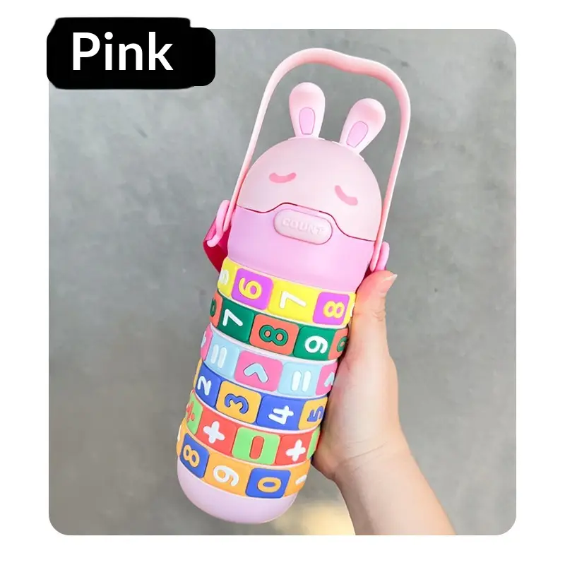 Children's Creative Education Thermos Cup Kindergarten Baby Drop-proof And Portable Cartoon