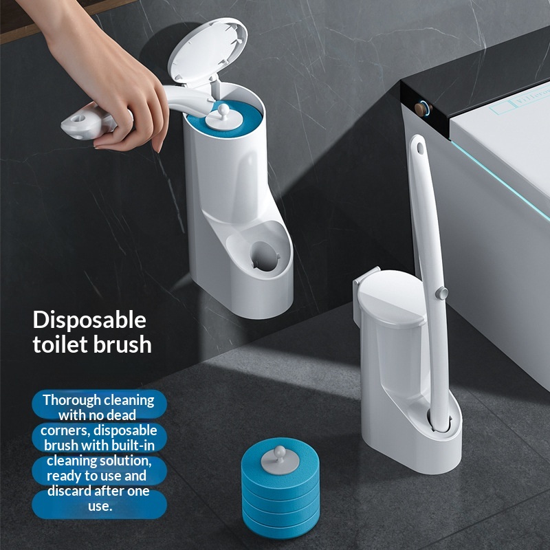 Disposable Replacement Head Toilet Cleaning Brush