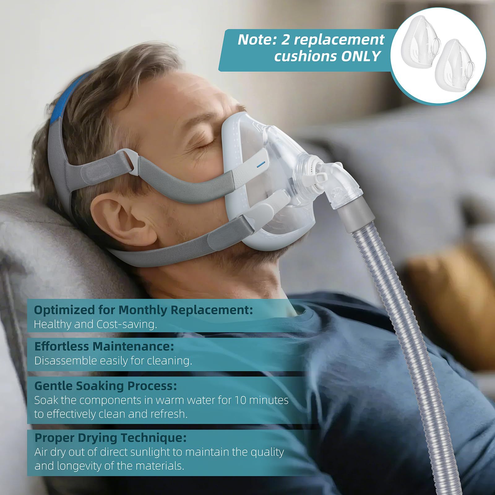 New-style Breathing Mask Silicone Pad