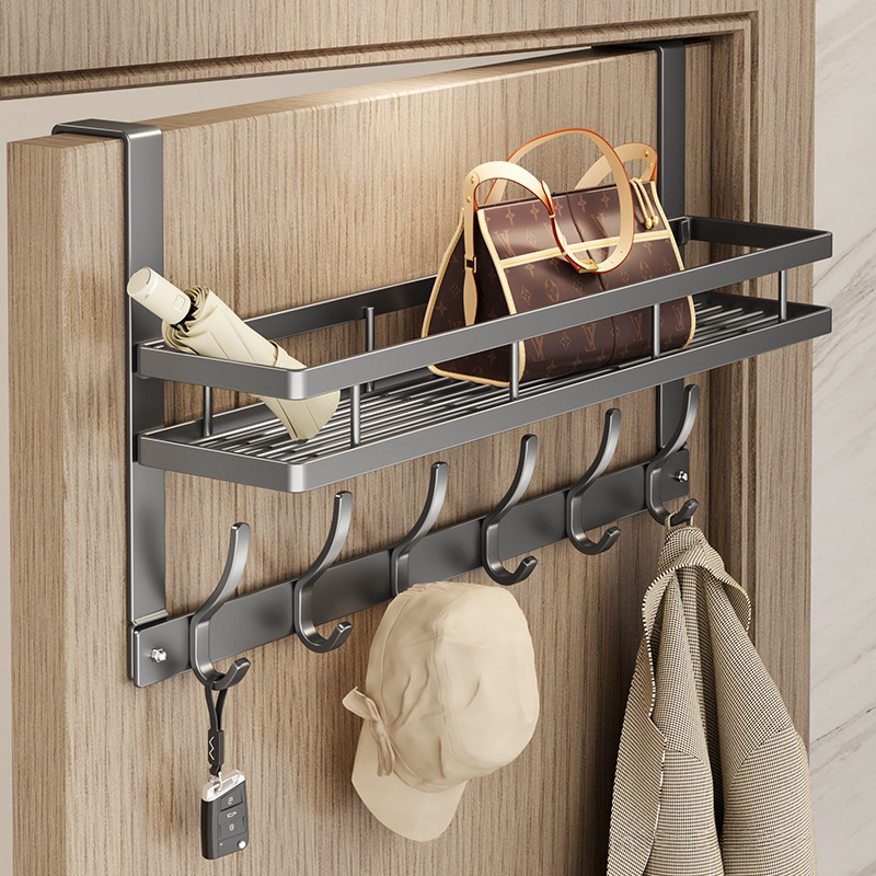 Home Wall-mounted Door-back Storage Shelf