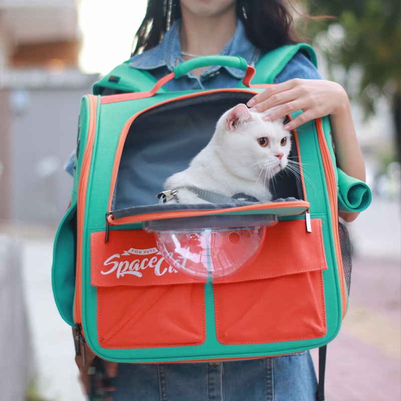 Large Portable Cat Carrier Backpack With Shoulder Straps And Handles For Outings — foto 9