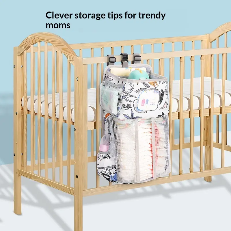Portable Crib Hanging Bag Multi-functional Storage Organizer