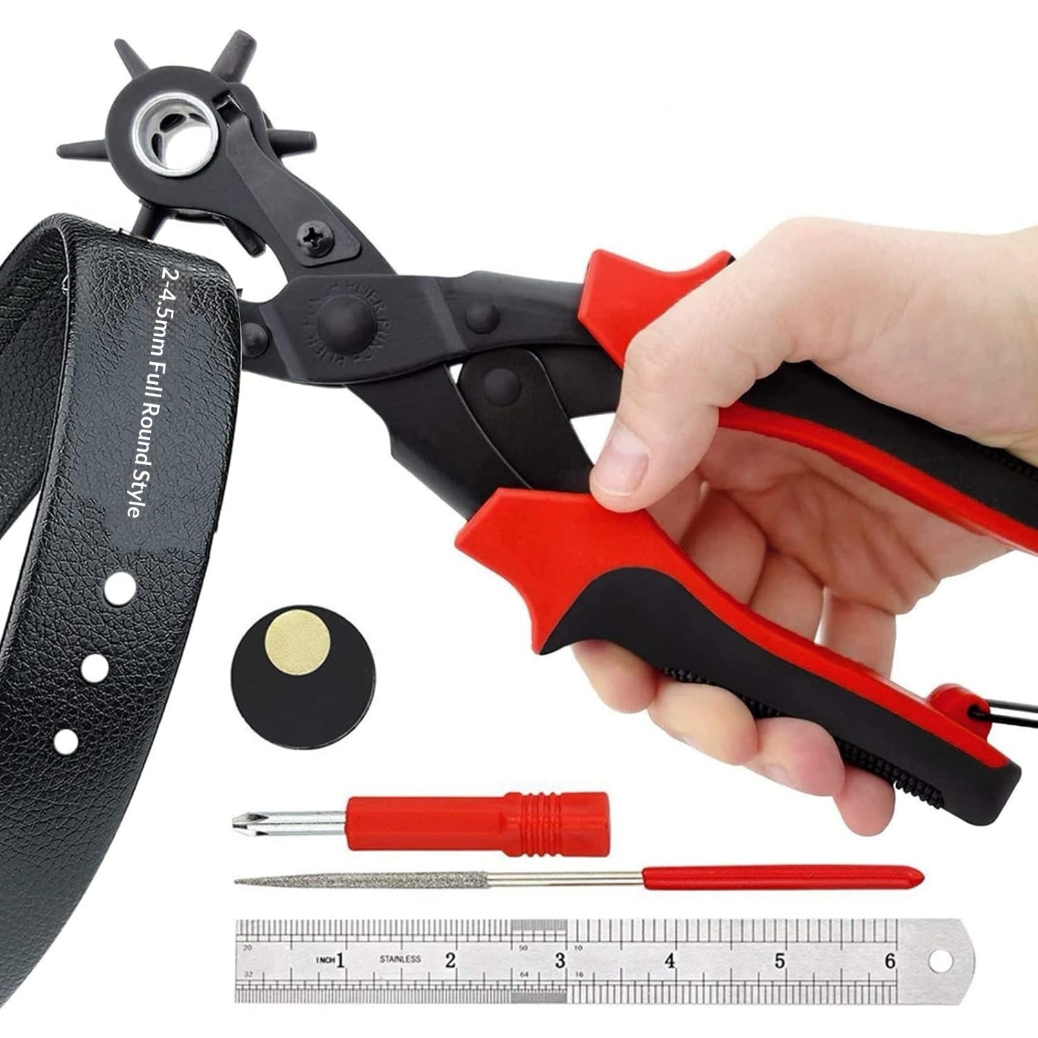 Belt Punch Multifunctional Hole-punch Pliers 2