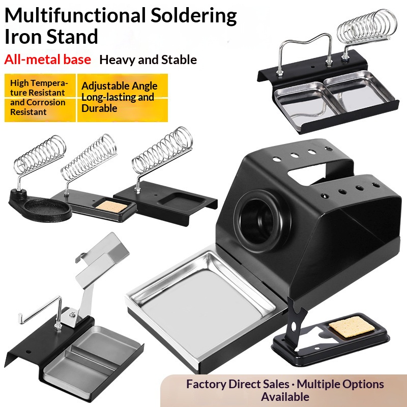 Multi-Functional Metal Soldering Iron Stand