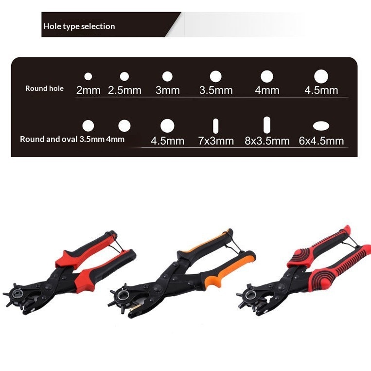 Belt Punch Multifunctional Hole-punch Pliers 4