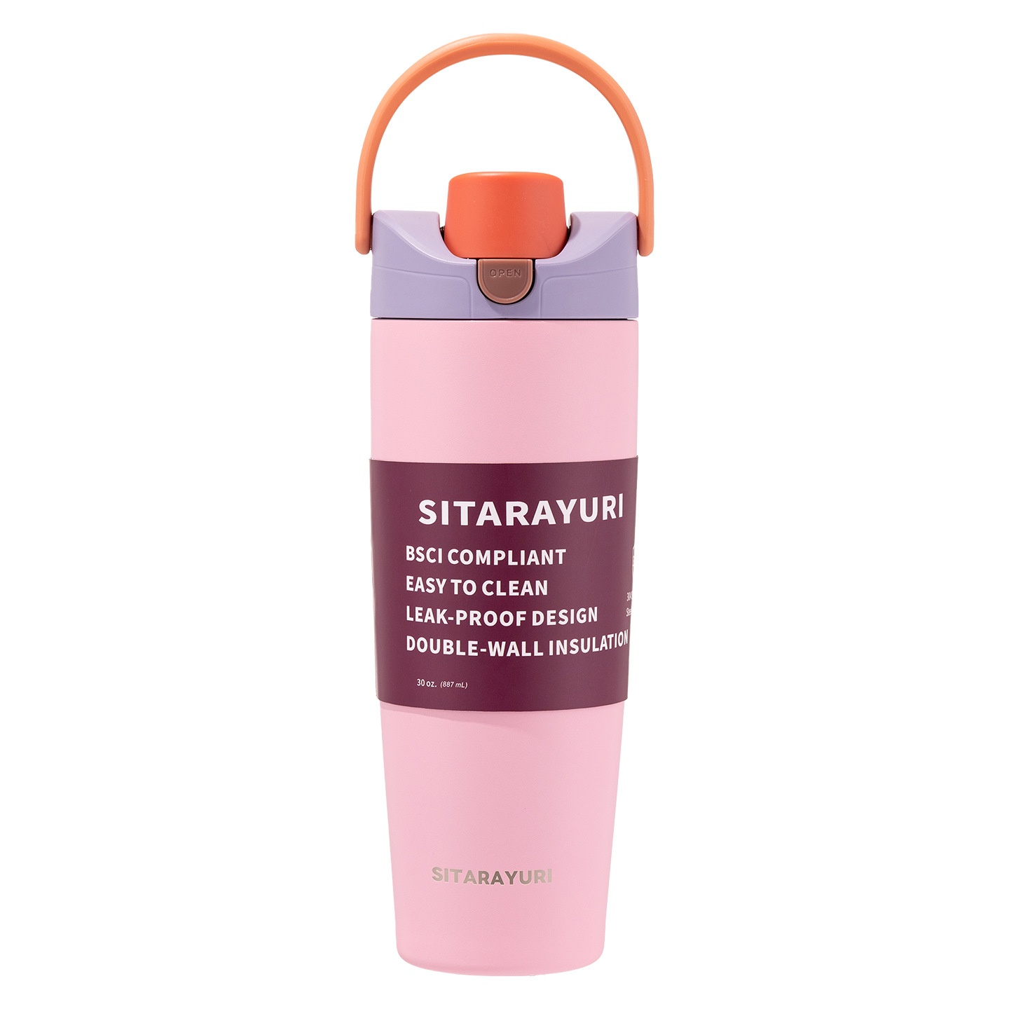 Stainless Steel Insulated Mug Large Capacity Portable For Sports — foto 13