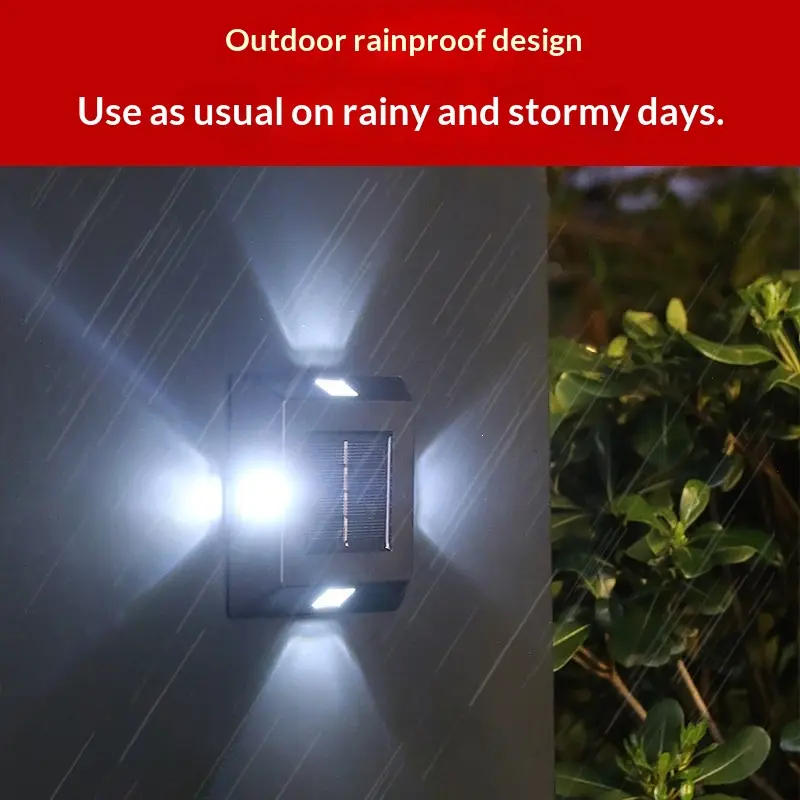 Waterproof Solar-Powered Wall Lamp For Home Use