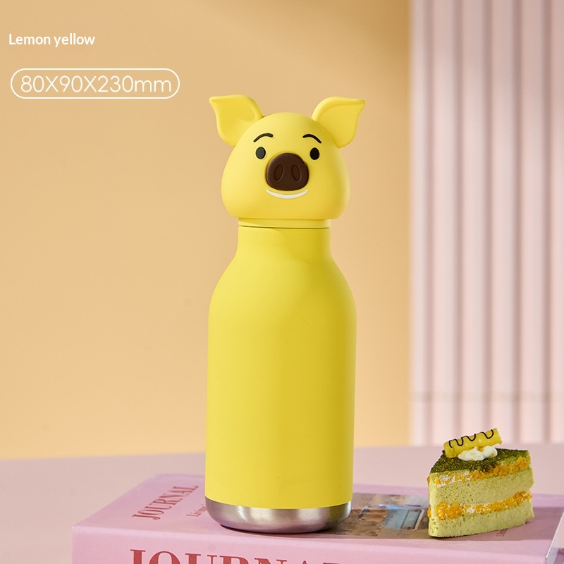 Stylish Little Pig Childrens Cartoon Cute 304 Stainless Steel Insulated Cup — foto 5