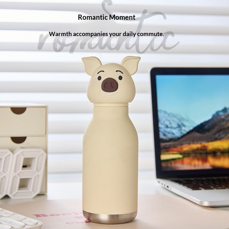 Stylish Little Pig Childrens Cartoon Cute 304 Stainless Steel Insulated Cup — foto 7