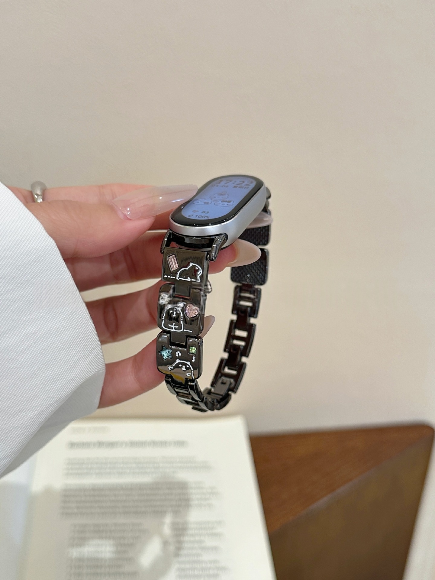 Capybara Themed Colored-diamond Metal Watch Bracelet 9