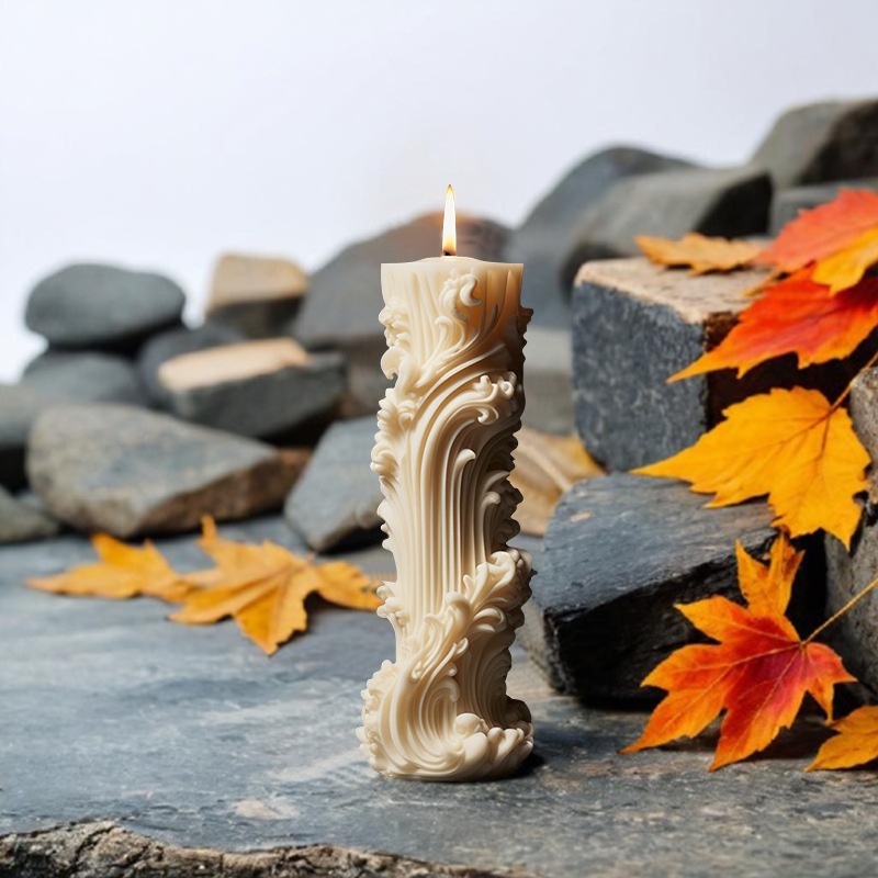 Cylindrical Aromatherapy Candle Silicone Mold
