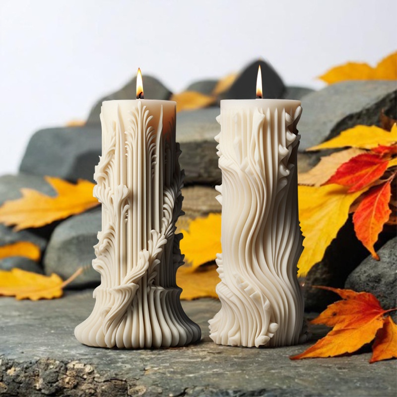 Cylindrical Aromatherapy Candle Silicone Mold 6