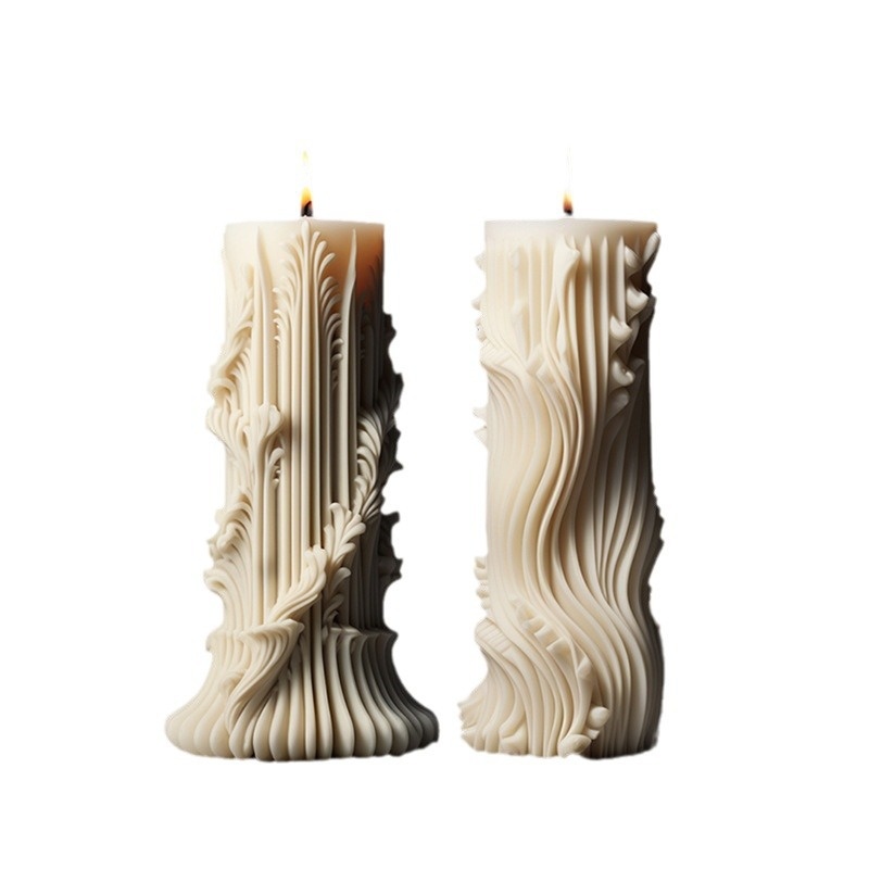 Cylindrical Aromatherapy Candle Silicone Mold 4