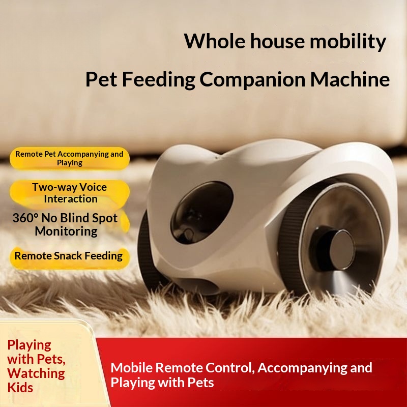 Robot compagnon pour chien avec caméra mobile — Suivi, voix et laser 7