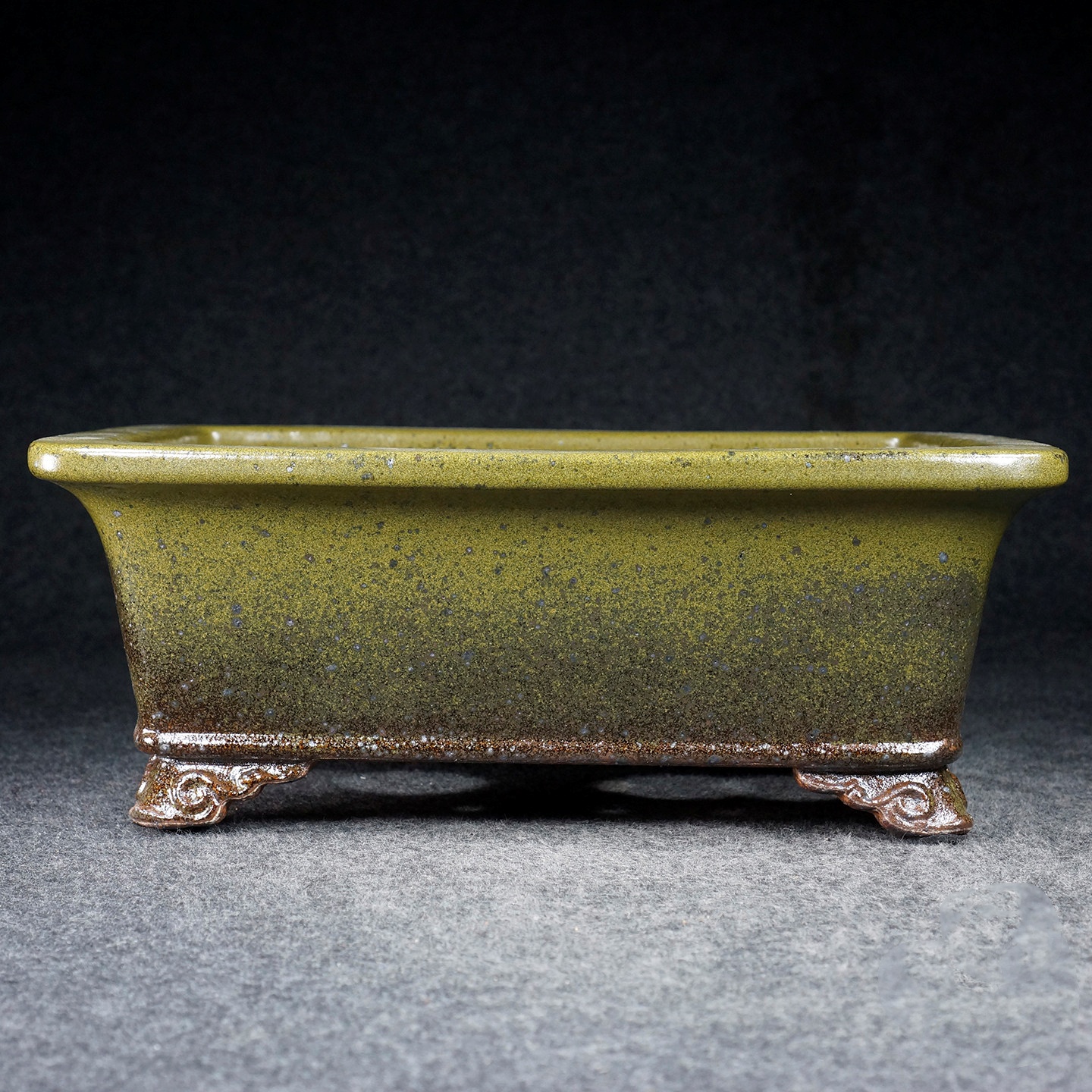 Antique Floating Mouth Deep Rectangular Pot Rhododendron And Begonia Flower Pot