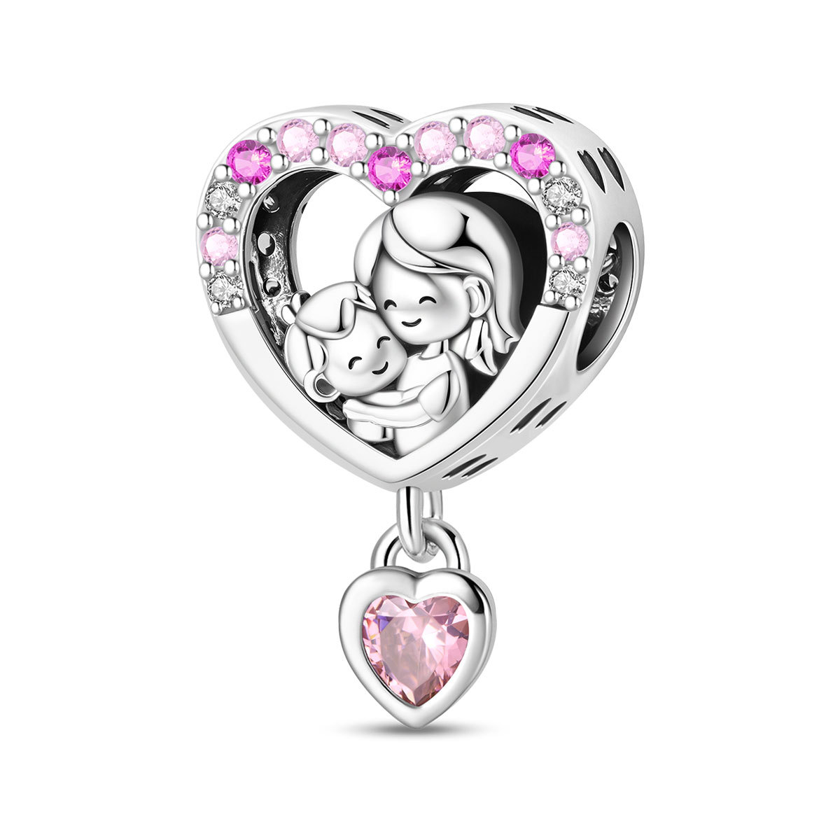 Silver-Plated Heart Pendant