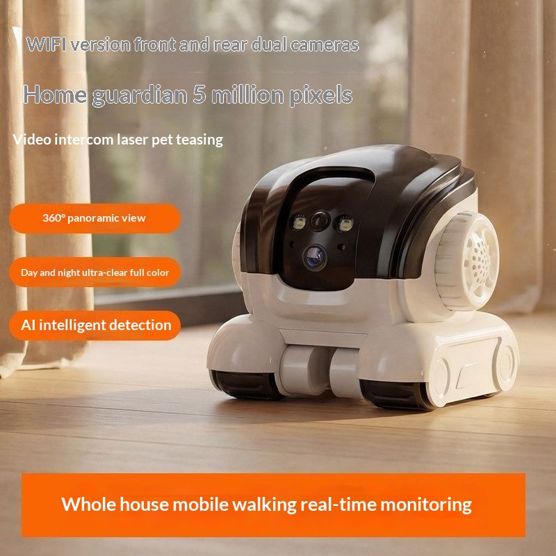 Robot compagnon pour chien avec caméra mobile — Suivi, voix et laser 6