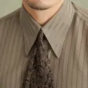 Italian-style Elegant Long-pointed-collar Button-down Wrinkle-resistant Slim-fit Shirt view 4