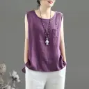 Seamless Slimming Sleeveless Round-neck Versatile Vest view 7