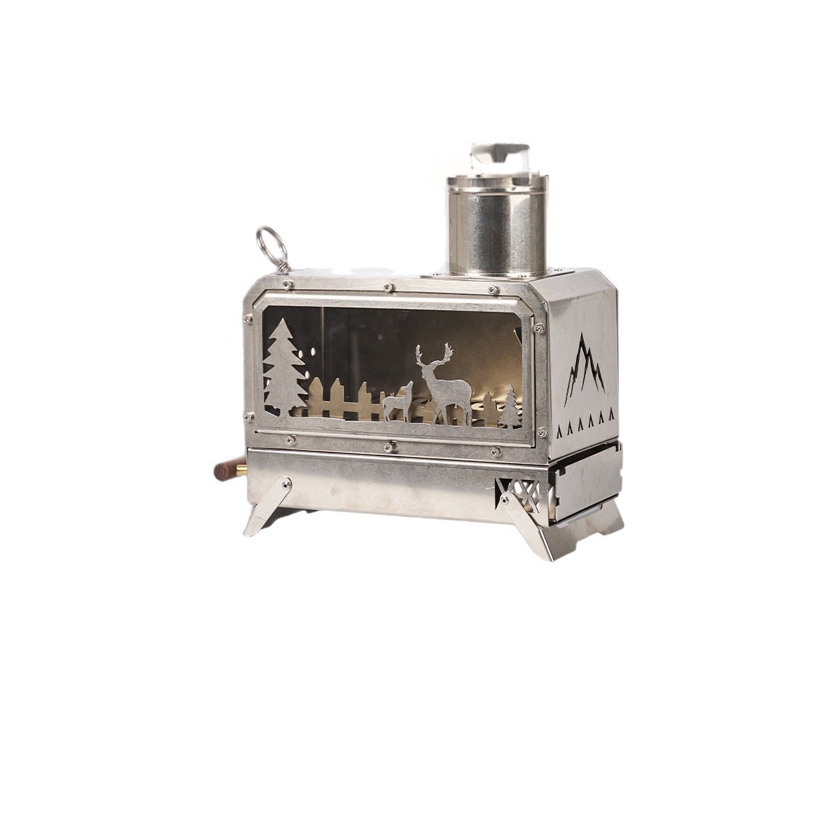 Cross-border Outdoor Travel Camping Wood-burning Stove Tent