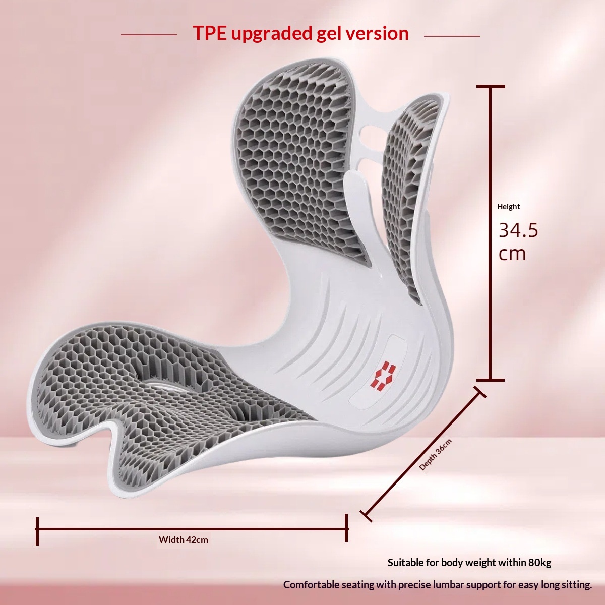 Portable Office Ergonomic Lumbar Support Cushion
