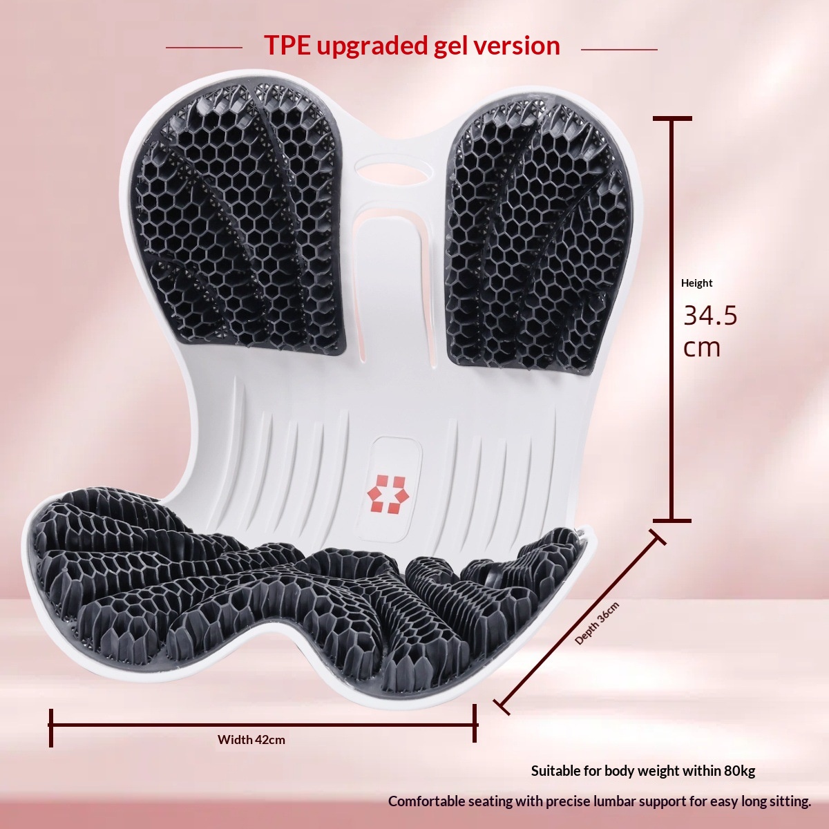 Portable Office Ergonomic Lumbar Support Cushion