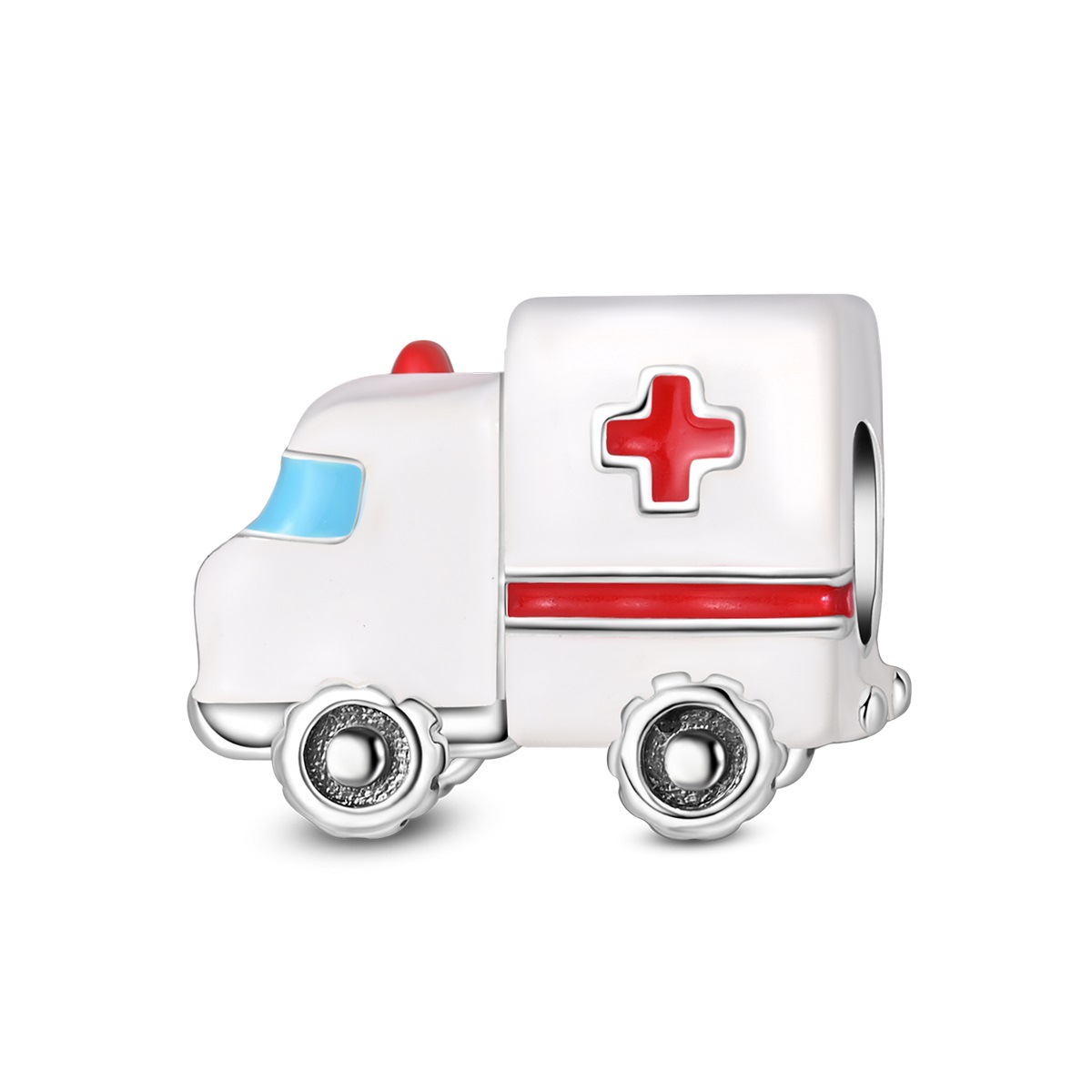 Silver-Plated Ambulance Bead