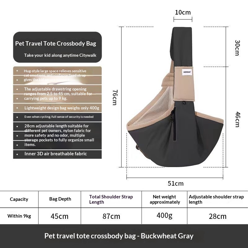 Pet Outing Tote Crossbody Carrier Portable Shoulder Bag Small Dog Travel — foto 4