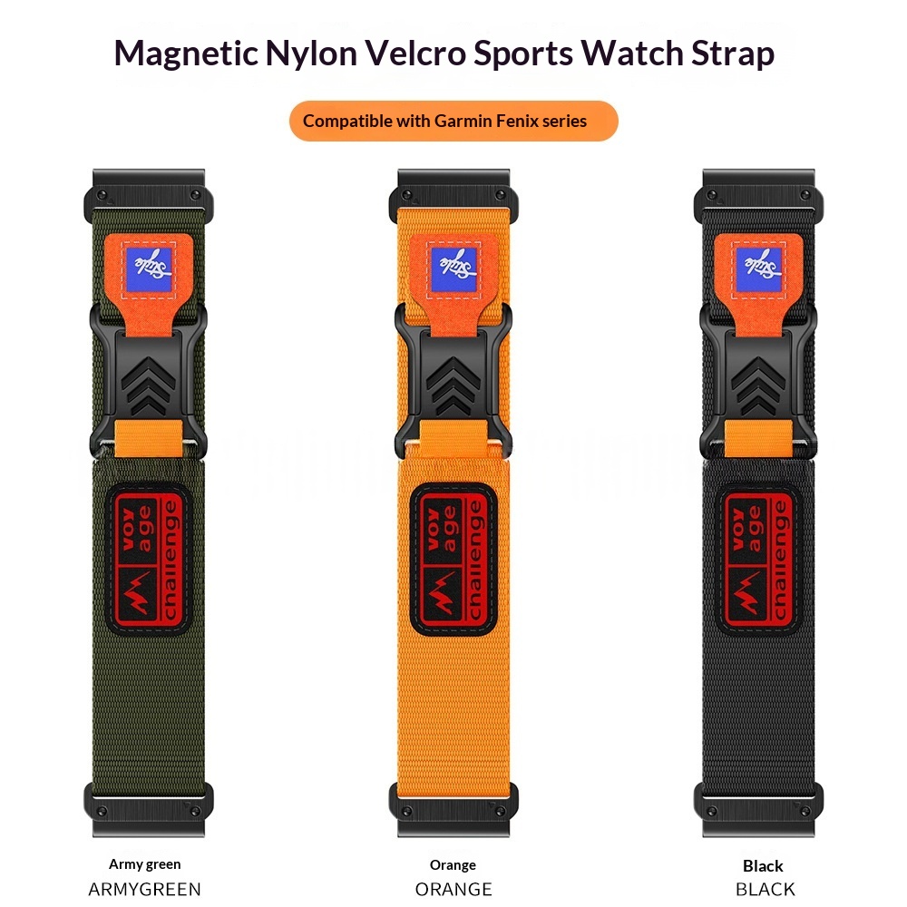 Woven Nylon Velcro Straps Are Compatible With Garmin Watch Bands