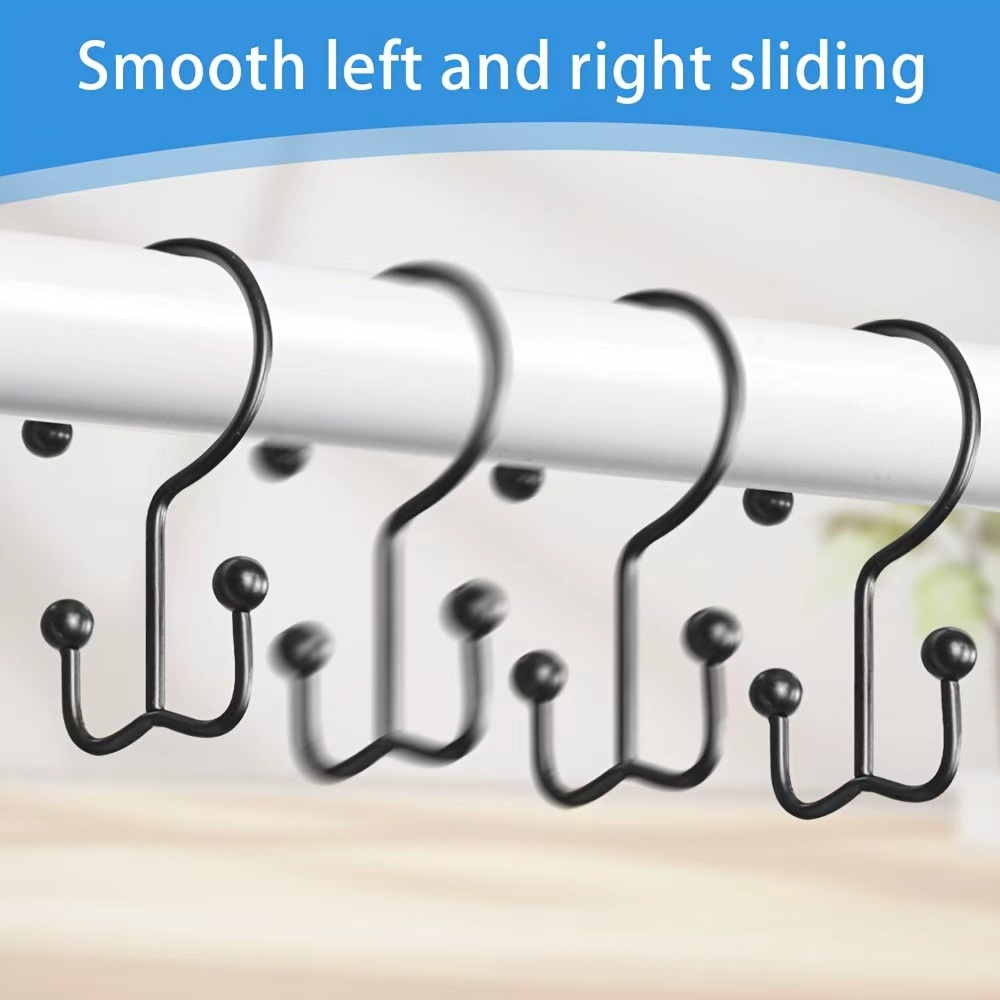 Silent Pearlescent Shower Curtain Rings