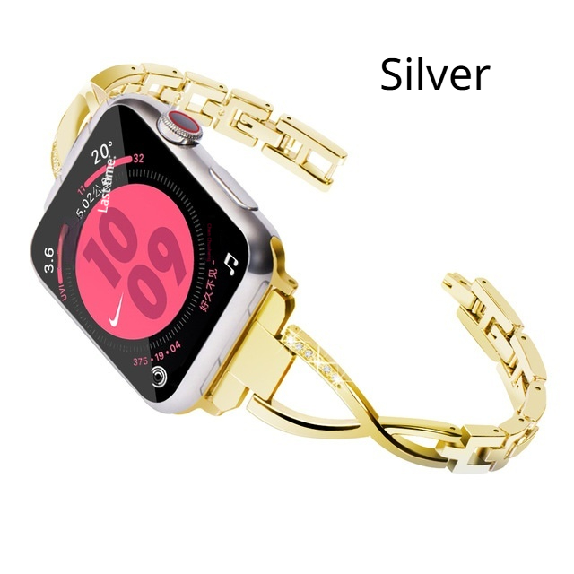 Fashionable Metal X-link Watch Strap