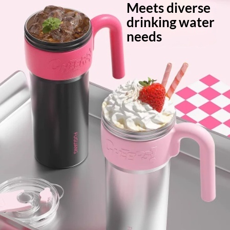 Big Mac Straw-insulated Mug Large-capacity Water Bottle Keeps Drinks Hot Or Cold