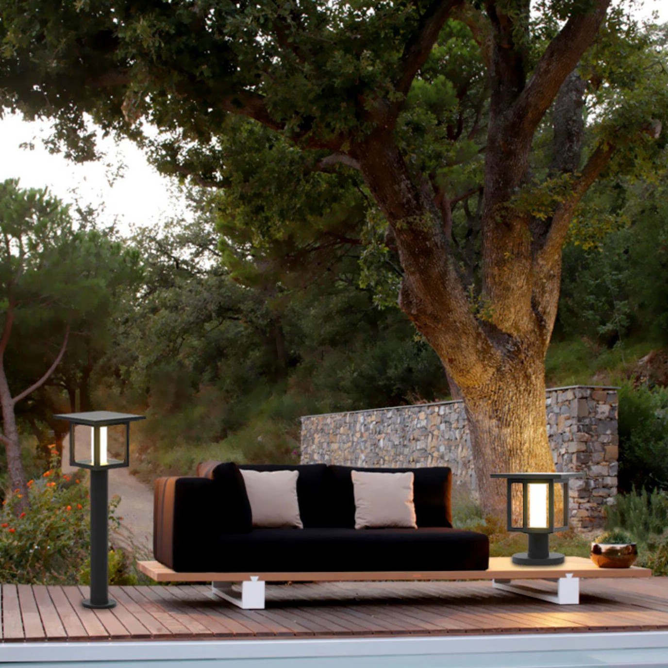 Garden Park Landscape Grass Column Lamp