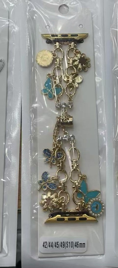 Metal Butterfly Flower Watch Bracelet